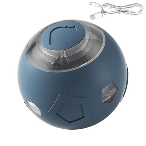 Wpsagek Automatischer Hundeball, Rollendes Katzen Spielzeug Mit Automatischem Antrieb, Wiederaufladbares Intelligentes Haustierzubehör Mit LED-Licht Für Starke Kauer Alle Größen von Wpsagek