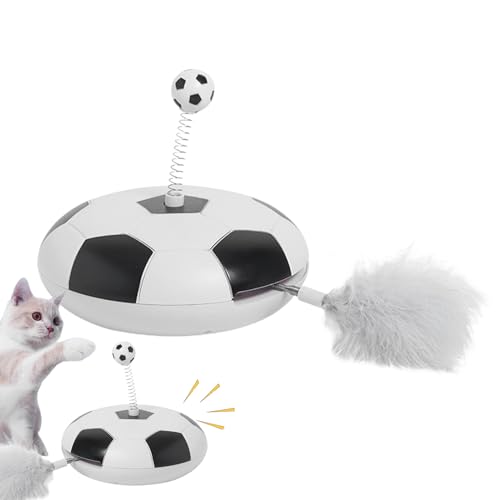 Wpsagek Beweglicher Ball, Katzenspielzeug, automatisch beweglicher Ball mit Schwanz, intelligente Hindernisvermeidung, Fußball-Design, Langeweile für alle Rassen Wpsagek Beweglicher Ball, Katzenspielzeug, automatisch beweglicher Ball mit Schwanz, intelligente Hindernisvermeidung, Fußball-Design, Langeweile für alle Rassen von Wpsagek
