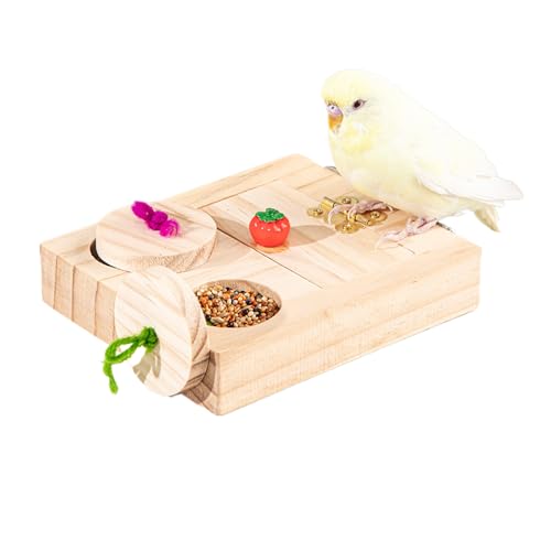 Wpsagek Futter-Suchspielzeug Für Papageien,Vogelschnüffelbox - Kauspielzeug Mit Futterplatz, Interaktiver Spielbereich, Schnabelgesunde Käfigaktivität Für Flugübungen & Reisen von Wpsagek