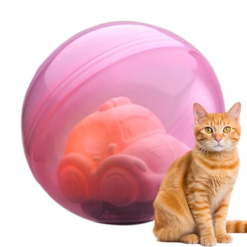 Wpsagek Katzen -Rolling -Ballspielzeug, interaktives Katzenspielzeug,Automatic Rollin Cat Toy Ball | Haustierbedarf, USB -wiederaufladbare Innenspiele mit Lichtern und Musik für kleine/mittlere/große von Wpsagek