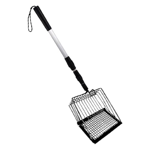 Wpsagek Metal Cat Müllschaufel, Katzentoilette Schöpfer,Chicken Poop Scooper mit tiefer Schaufel - Ergonomische Weitmäul-Pooper-Sifter für Haushaltsrangierer-Haustierpflege im Freien von Wpsagek