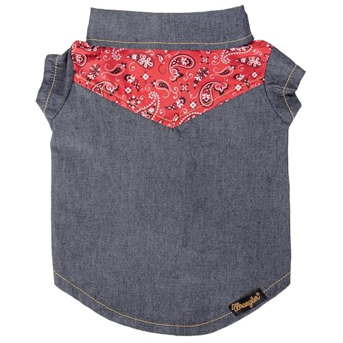 Wrangler Jeanshemd mit Seilmuster Passe, Dunkelblau, S Wrangler Jeanshemd mit Seilmuster Passe, Dunkelblau, S von Wrangler