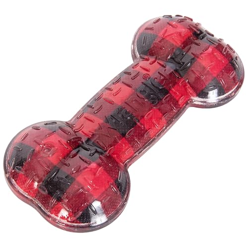 Wrangler Red Kabel bedrucktes TPR-Knochenspielzeug – geprägtes Logo (rot) von Wrangler