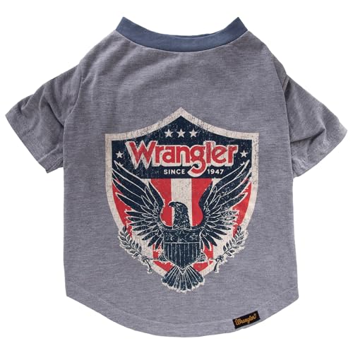 Wrangler Rope Shield Logo Tee Heather Grey L Wrangler Rope Shield Logo Tee Heather Grey L von Wrangler