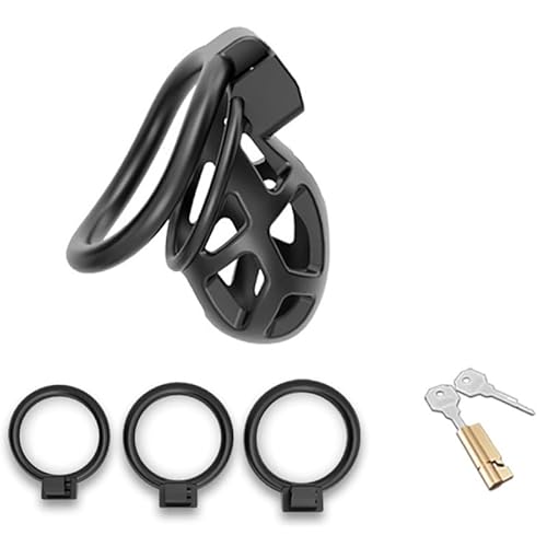 Multifunktionale Indoor Training Klassische Schwarze Kunststoff Multifunktionale Birdcage Mit 3 Ringen Und 1 SchlüSsel, Paar Geschenk - D26 von WreGmgg