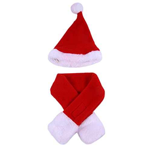 Wresetly Niedliches Weihnachtsset, Welpe, roter Hut mit Schalldämpfer, Geschenk, Größe M von Wresetly