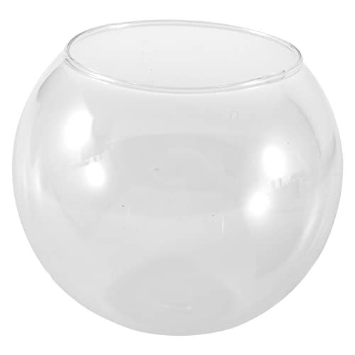 Wresetly Runde Vase aus transparentem Glas für Aquarien von Wresetly