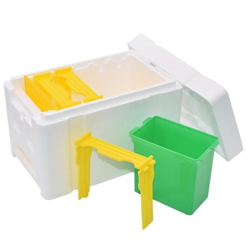 Bienenstockbox, Schaumstoff-Honigbienenenstock, isolierter Imkereibedarf für Anfänger und Experten, stabiles Gehäuse für Bestäubung, Paarung, Zucht, Winterschutz, ideal für Hinterhofgärten Bienenstockbox, Schaumstoff-Honigbienenenstock, isolierter Imkereibedarf für Anfänger und Experten, stabiles Gehäuse für Bestäubung, Paarung, Zucht, Winterschutz, ideal für Hinterhofgärten von Wrohto