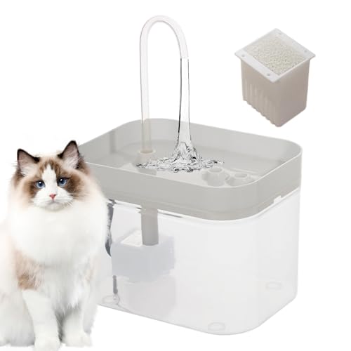 Katzenbrunnen, Wasserspender, 1,5 l Fassungsvermögen, Tank, leises Pumpensystem, aufbauen, fördert Hydratation, problemlose Reinigung, kontinuierlicher Durchfluss, für Haustiere zu Hause, 16,5 x 13 x Katzenbrunnen, Wasserspender, 1,5 l Fassungsvermögen, Tank, leises Pumpensystem, aufbauen, fördert Hydratation, problemlose Reinigung, kontinuierlicher Durchfluss, für Haustiere zu Hause, 16,5 x 13 x von Wrohto