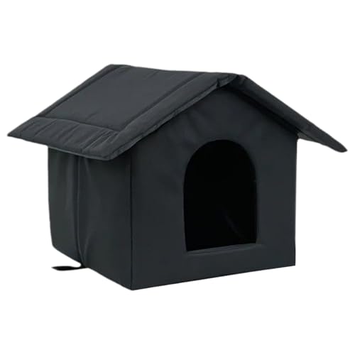 Katzenhaus – Haustierhaus für streunende Katzen und kleine Hunde, strapazierfähiges Tuch, wetterfestes Design mit komfortablem Innenraum, tragbarer Haustierschutz für Balkon, Garten, Bauernhof von Wrohto