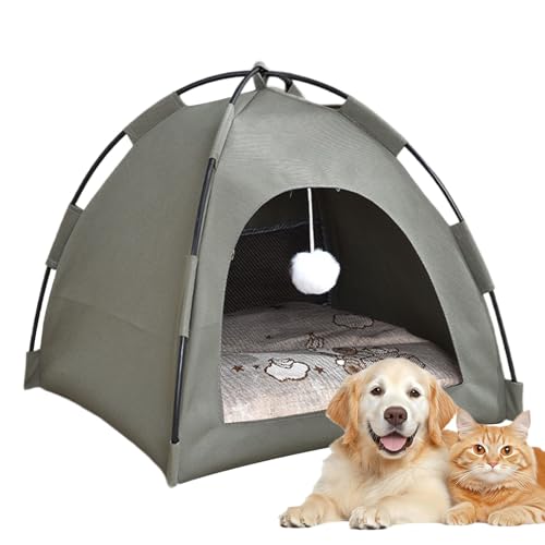 Katzenzelt, Höhlennest, Bett, tragbares, atmungsaktives Haustierhaus für drinnen und draußen, Reisen, gemütlicher Unterschlupf, perfekt für Kätzchen, Welpen, kleine Hunde, Hasen, Camping, 40 x 40 x 40 Katzenzelt, Höhlennest, Bett, tragbares, atmungsaktives Haustierhaus für drinnen und draußen, Reisen, gemütlicher Unterschlupf, perfekt für Kätzchen, Welpen, kleine Hunde, Hasen, Camping, 40 x 40 x 40 von Wrohto