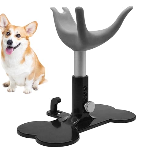 Wrohto Dog Grooming Stand, Puppy Bath Support, Assistive Ladder Bench, Height Adjustable Frame, Non-Slip, Stable Structure, Ideal for Bathing, Trimming, (Purple/Pink/Gray) von Wrohto