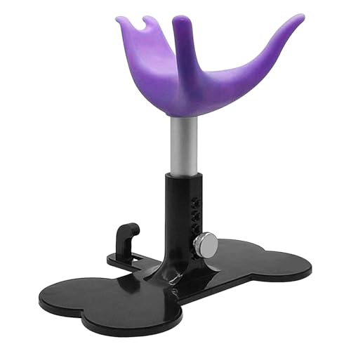 Wrohto Dog Grooming Stand, Puppy Bath Support, Assistive Ladder Bench, Height Adjustable Frame, Non-Slip, Stable Structure, Ideal for Bathing, Trimming, (Purple/Pink/Gray) von Wrohto