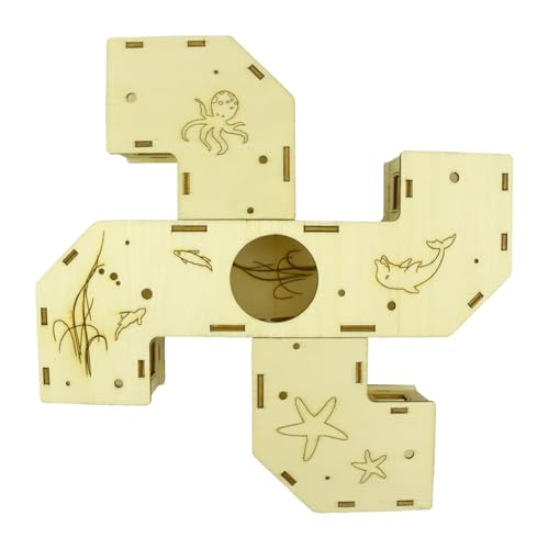Wrohto Hamsterröhre - Hamster Spielplatz Tunnel Labyrinth Spielzeug - Holzhäuschen Denkspiele Beschäftigungsspiel Aktivität Für Nager Kleintiere Wrohto Hamsterröhre - Hamster Spielplatz Tunnel Labyrinth Spielzeug - Holzhäuschen Denkspiele Beschäftigungsspiel Aktivität Für Nager Kleintiere von Wrohto
