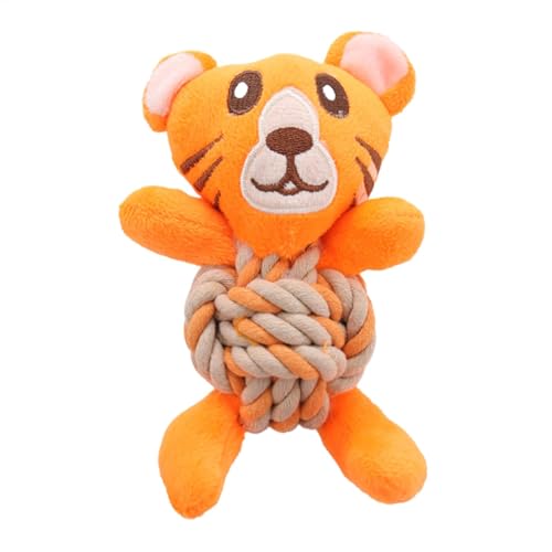 Wrohto Indestructible Dog Chew Toy, Squeaky Toys Teething Plush Animals, Interactive Dog Squeakers, Cotton Rope Cute Dolls, Pet Supplies for Small, Medium & Large Breeds, Durable and Safe Wrohto Indestructible Dog Chew Toy, Squeaky Toys Teething Plush Animals, Interactive Dog Squeakers, Cotton Rope Cute Dolls, Pet Supplies for Small, Medium & Large Breeds, Durable and Safe von Wrohto
