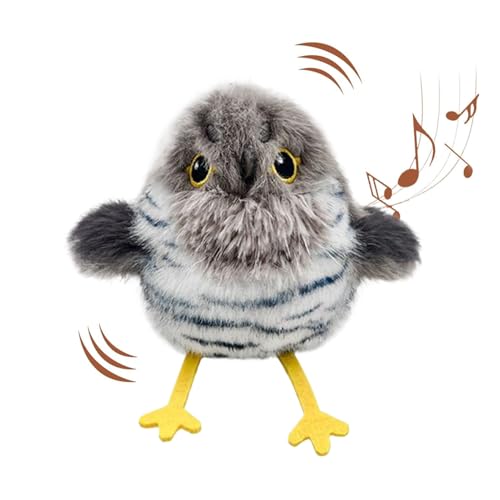 Wrohto Interactive Chirping Bird Cat Toy, Motion Activated Moving Pet Exercise Toy for Indoor Cats and Kittens, Fun Activity Play, Perfect for Home Christmas Or Birthday Gift, 4.53x2.83x2.83 In von Wrohto
