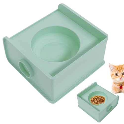 Wrohto Katzennapfständer, erhöhtes Katzenzubehör, Haustierfutterschüsselständer, verstellbarer Katzen-Futterspender, Spleißbarer Katzennapf, gesunde Ernährung, Haustiernapf, erhöhter Katzennapf, Wrohto Katzennapfständer, erhöhtes Katzenzubehör, Haustierfutterschüsselständer, verstellbarer Katzen-Futterspender, Spleißbarer Katzennapf, gesunde Ernährung, Haustiernapf, erhöhter Katzennapf, von Wrohto