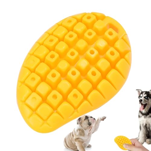 Wrohto Kauspielzeug für Hunde, Langeweile, aggressive Kauer, Zahnspielzeug, unterhaltsames Haustierspielzeug, Mango-Form, interaktives Hundespielzeug für kleine, mittelgroße und große Hunde Wrohto Kauspielzeug für Hunde, Langeweile, aggressive Kauer, Zahnspielzeug, unterhaltsames Haustierspielzeug, Mango-Form, interaktives Hundespielzeug für kleine, mittelgroße und große Hunde von Wrohto