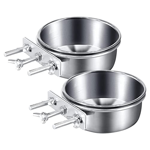 Wsdsgz Vogelzufuhrschale Tasse Scheiße Aus Rostfreiem Stahl Papageien Käfig Futtermittel Futtermittelschale Mit Klemmpapagei von Wsdsgz