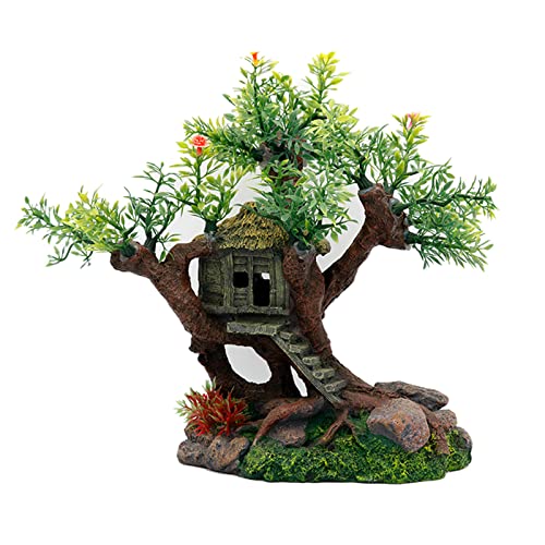 Wsdsgz Harzfische Für Die Tankdekoration 7.7x4.7x10 6 Zoll Baumhaus Mit Lebensechten Versteck Für Betta Aquarium Ornament Wsdsgz Harzfische Für Die Tankdekoration 7.7x4.7x10 6 Zoll Baumhaus Mit Lebensechten Versteck Für Betta Aquarium Ornament von Wsdsgz