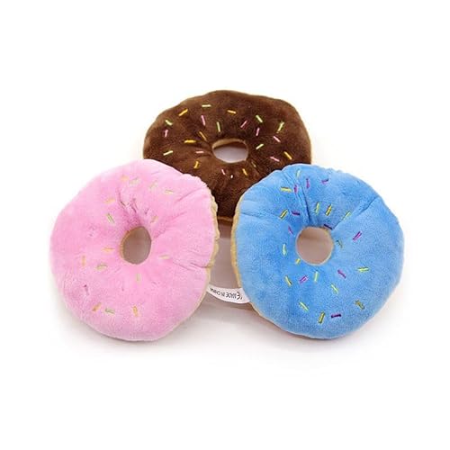 WsjiaboFux Buntes Haustierspielzeug in Donut-Form, quietschend, für Welpen, Hunde, Katzen, Kätzchen, Kausspielzeug, zufällige Farbe, robust und praktisch, einfaches und anspruchsvolles Design WsjiaboFux Buntes Haustierspielzeug in Donut-Form, quietschend, für Welpen, Hunde, Katzen, Kätzchen, Kausspielzeug, zufällige Farbe, robust und praktisch, einfaches und anspruchsvolles Design von WsjiaboFux