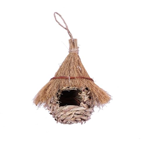 Wttagkl Vogelnestgras, Vogelnestgras, handgewebter Vogelkäfig, verschleißfest, Vogelnest, kann im Freien aufgehängt Werden, verwendet für Amseln, Kolibris und Wellensittiche,Heufarbe- 6 Stück Wttagkl Vogelnestgras, Vogelnestgras, handgewebter Vogelkäfig, verschleißfest, Vogelnest, kann im Freien aufgehängt Werden, verwendet für Amseln, Kolibris und Wellensittiche,Heufarbe- 6 Stück von Wttagkl