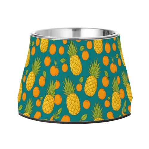 Ananas-Napf für Hunde, verbesserter Edelstahl-Metallnapf für mittelgroße Hunde, Schnurrhaar, Müdigkeit Ananas-Napf für Hunde, verbesserter Edelstahl-Metallnapf für mittelgroße Hunde, Schnurrhaar, Müdigkeit von Wudan