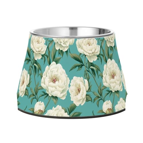 Art Peonies Futternapf für Hunde, Katzen, Kaninchen, Vögel, langsames Fressen von Wudan