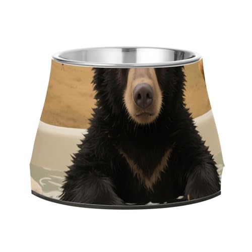 Barn Schüssel für Haustiere, rutschfest, Edelstahl, Katzenfutter für kleine Hunde, Schnurrhaartfreundlich Barn Schüssel für Haustiere, rutschfest, Edelstahl, Katzenfutter für kleine Hunde, Schnurrhaartfreundlich von Wudan