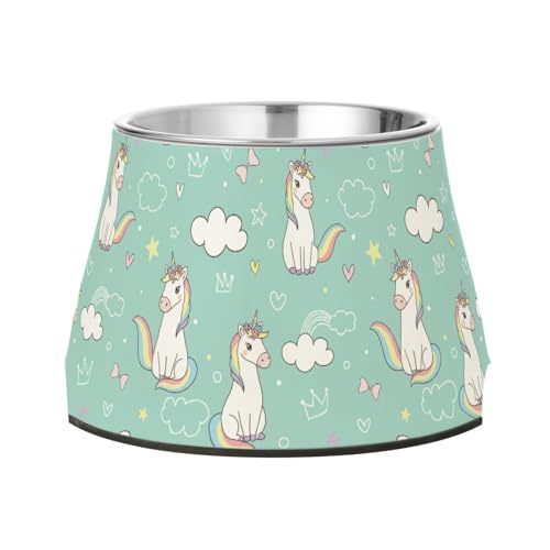 Einhörner Grüner Napf für Haustiere mit Ständer Edelstahl Haustiere Wasserschalen für langsames Füttern Katzen verlangsamen Fressen Einhörner Grüner Napf für Haustiere mit Ständer Edelstahl Haustiere Wasserschalen für langsames Füttern Katzen verlangsamen Fressen von Wudan
