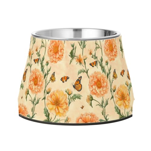 Einzigartige Ringelblumen-Wassernapf mit Ständer, Edelstahl, Katzenfutter, für langsames Füttern, für Hunde, Schnurrhaarfreundlich Einzigartige Ringelblumen-Wassernapf mit Ständer, Edelstahl, Katzenfutter, für langsames Füttern, für Hunde, Schnurrhaarfreundlich von Wudan