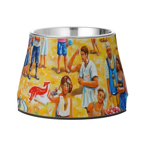 Erhöhte Futternäpfe für Haustiere für den Strandurlaub, rutschfest, Edelstahl, Haustiernapf für liebenswertes Haustier, bequemes Füttern Erhöhte Futternäpfe für Haustiere für den Strandurlaub, rutschfest, Edelstahl, Haustiernapf für liebenswertes Haustier, bequemes Füttern von Wudan