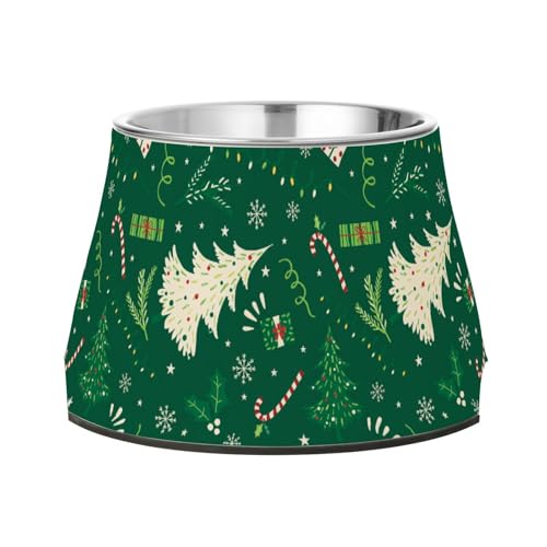 Fressnapf für Haustiere, weihnachtlicher Stil, Edelstahl, für langsames Füttern, Katzen, Schnurrhaar, Müdigkeit Fressnapf für Haustiere, weihnachtlicher Stil, Edelstahl, für langsames Füttern, Katzen, Schnurrhaar, Müdigkeit von Wudan