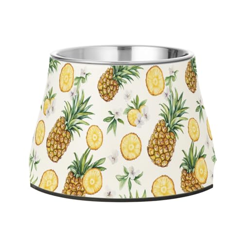 Frischer Ananas-Futternapf für Haustiere, aus Edelstahl, für bequemes Füttern von Haustieren Frischer Ananas-Futternapf für Haustiere, aus Edelstahl, für bequemes Füttern von Haustieren von Wudan