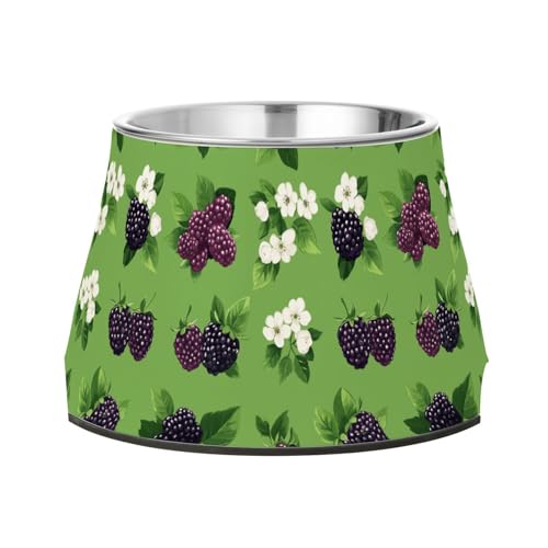 Frisches Dewberry Fruit Salbeigrün erhöhter Wassernapf für Haustiere, rutschfest, Edelstahl, Futternapf für Hunde, Katzen, Kaninchen, Vögel, Schnurrhaar, Müdigkeit Frisches Dewberry Fruit Salbeigrün erhöhter Wassernapf für Haustiere, rutschfest, Edelstahl, Futternapf für Hunde, Katzen, Kaninchen, Vögel, Schnurrhaar, Müdigkeit von Wudan