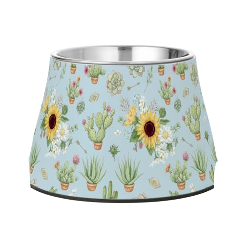 Futternäpfe für saftige Sonnenblumen, erhöht, Edelstahl, Metall, für langsames Füttern, Schnurrhaare Futternäpfe für saftige Sonnenblumen, erhöht, Edelstahl, Metall, für langsames Füttern, Schnurrhaare von Wudan