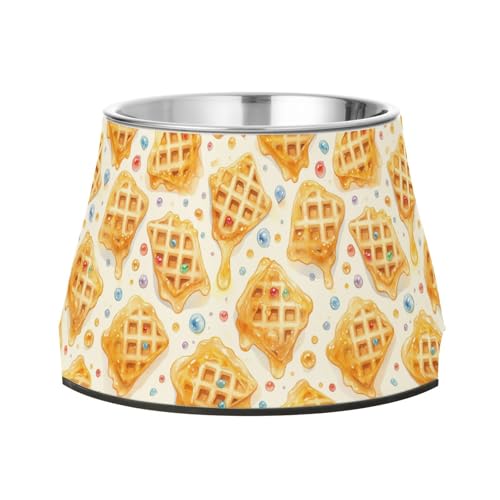 Futternapf für Haustiere mit Eis und Keksen, rutschfest, Edelstahl, für Haustiere, langsames Fressen Futternapf für Haustiere mit Eis und Keksen, rutschfest, Edelstahl, für Haustiere, langsames Fressen von Wudan