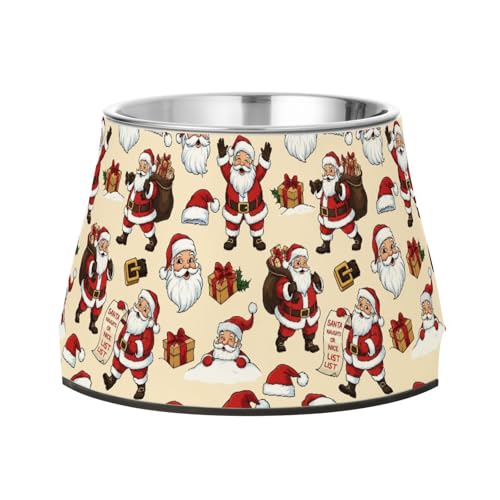Futternapf für Hunde, Weihnachtsmann-Stil, erhöht, Edelstahl, für kleine Haustiere, Schnurrhaar, Müdigkeit Futternapf für Hunde, Weihnachtsmann-Stil, erhöht, Edelstahl, für kleine Haustiere, Schnurrhaar, Müdigkeit von Wudan