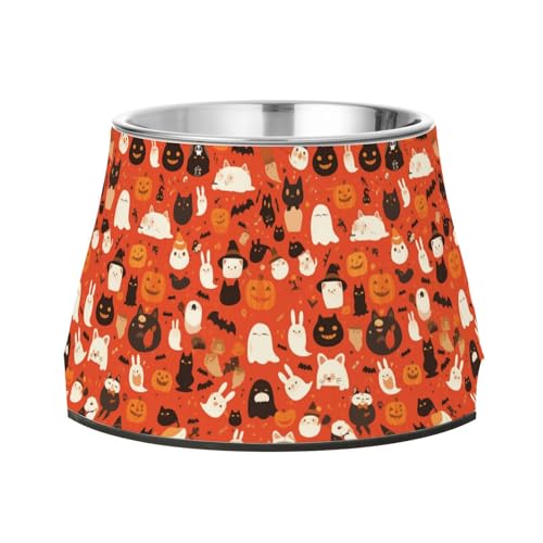 Halloween Cute Cats Rabbit Grimace Dogs Water Bowl with Stand Stainless Steel Pets Dish Bowl for Slow Feed Dogs Slow Down Eating Halloween Cute Cats Rabbit Grimace Dogs Water Bowl with Stand Stainless Steel Pets Dish Bowl for Slow Feed Dogs Slow Down Eating von Wudan