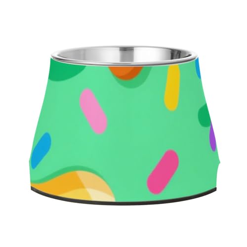 Ice Cream Teal Futternapf für Haustiere, erhöht, Edelstahl, Metall, Haustier-Schüssel, für Haustiere, Schnurrhaare Ice Cream Teal Futternapf für Haustiere, erhöht, Edelstahl, Metall, Haustier-Schüssel, für Haustiere, Schnurrhaare von Wudan