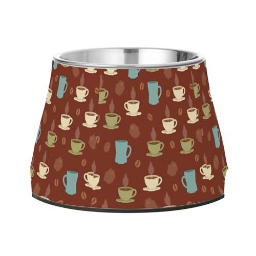 Kaffeetassen, Futternäpfe für Hunde, mit Ständer, Edelstahl, Haustier-Wassernäpfe für liebenswertes Haustier, bequemes Füttern Kaffeetassen, Futternäpfe für Hunde, mit Ständer, Edelstahl, Haustier-Wassernäpfe für liebenswertes Haustier, bequemes Füttern von Wudan