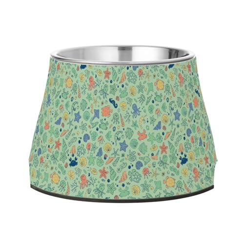Marine Life Hunde Futternäpfe mit Ständer Edelstahl Katzen Futternapf für Hunde Katzen Kaninchen Vögel langsames Fressen Marine Life Hunde Futternäpfe mit Ständer Edelstahl Katzen Futternapf für Hunde Katzen Kaninchen Vögel langsames Fressen von Wudan