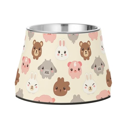 Niedlicher Futternapf für Haustiere, erhöhter Edelstahl-Futternapf für Hunde, Katzen, Kaninchen, Vögel, langsames Fressen Niedlicher Futternapf für Haustiere, erhöhter Edelstahl-Futternapf für Hunde, Katzen, Kaninchen, Vögel, langsames Fressen von Wudan