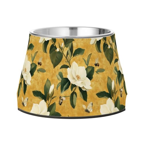 Retro Gardenia Gold Pets Wasser- und Futternäpfe für Haustiere, rutschfest, Edelstahl, Katzen, einfache Schüssel, um die Ermüdung von Haustieren zu lieben Retro Gardenia Gold Pets Wasser- und Futternäpfe für Haustiere, rutschfest, Edelstahl, Katzen, einfache Schüssel, um die Ermüdung von Haustieren zu lieben von Wudan