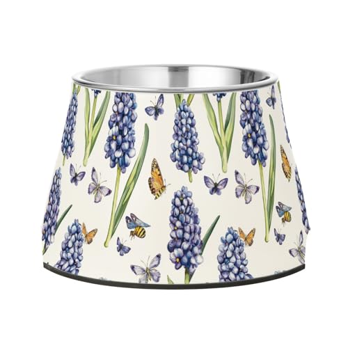 Retro Hyazinthen Weiße Hunde Futter Wassernapf Erhöhter Edelstahl Katzenfutter Schalen für Hunde Katzen Kaninchen Vögel Schnurrhaare Relief Retro Hyazinthen Weiße Hunde Futter Wassernapf Erhöhter Edelstahl Katzenfutter Schalen für Hunde Katzen Kaninchen Vögel Schnurrhaare Relief von Wudan