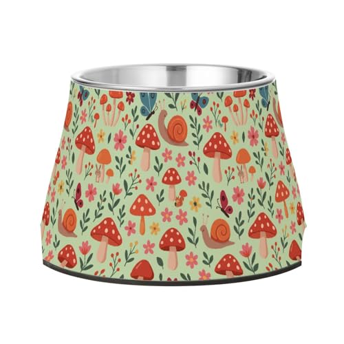 Safari Pilz Schmetterlinge Haustiere Futternapf mit Ständer Edelstahl Haustiere Wassernapf für kleine Haustiere Komfort Fütterung Safari Pilz Schmetterlinge Haustiere Futternapf mit Ständer Edelstahl Haustiere Wassernapf für kleine Haustiere Komfort Fütterung von Wudan