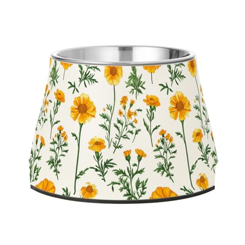 Safari Ringelblumen-Futternäpfe für Haustiere, verbesserter Edelstahl, für Katzen, einfache Näpfe für Haustiere, Schnurrhaare Safari Ringelblumen-Futternäpfe für Haustiere, verbesserter Edelstahl, für Katzen, einfache Näpfe für Haustiere, Schnurrhaare von Wudan