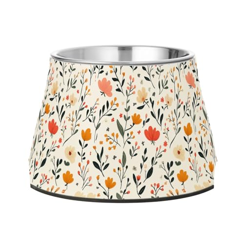 Spring Flowers Orchidee Neutral Schalen für Haustiere Erhöhter Edelstahl Wasser Futternapf für Hunde Katzen Kaninchen Vögel Schnurrhaare Relief Spring Flowers Orchidee Neutral Schalen für Haustiere Erhöhter Edelstahl Wasser Futternapf für Hunde Katzen Kaninchen Vögel Schnurrhaare Relief von Wudan