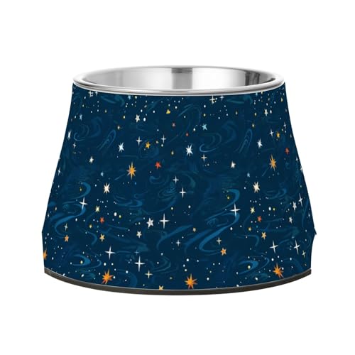Starry Night Stars Futternäpfe für Haustiere, rutschfest, Edelstahl, Katzen-Futternäpfe für liebenswertes Haustier, bequemes Füttern Starry Night Stars Futternäpfe für Haustiere, rutschfest, Edelstahl, Katzen-Futternäpfe für liebenswertes Haustier, bequemes Füttern von Wudan