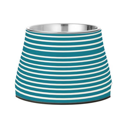 Stripe Blue Dogs Futternapf mit Ständer, Edelstahl, Katzenfutter für mittelgroße Hunde, Schnurrhaarfreundlich Stripe Blue Dogs Futternapf mit Ständer, Edelstahl, Katzenfutter für mittelgroße Hunde, Schnurrhaarfreundlich von Wudan